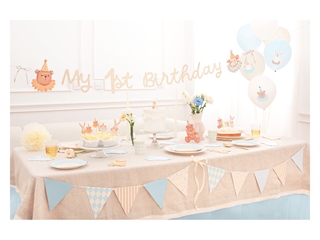 Balony lateksowe pastelowe niebieskie Baby 6 szt. 163849