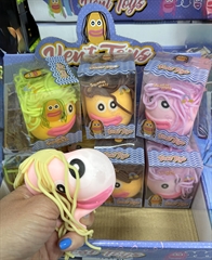 Gniotek miękki z mąką, włosami i buźką- Bubblehead squishy (12szt w displayu)