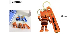 Brelok gumowy kotek/piesek z opaską 789868