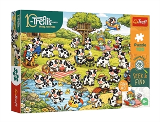 S.CENA Puzzle -   100   Seek  amp; Find - Światkrówek / KAZSTUDIO SA Rodzina Treflików FSC Mix 70 #37;