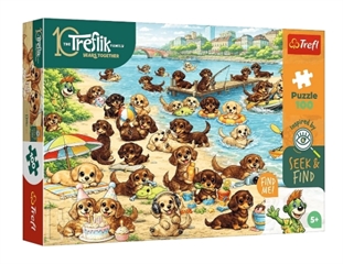 S.CENA Puzzle -   100   Seek  amp; Find - JamnikiiTrefliki / KAZSTUDIO SA Rodzina Treflików FSC Mix 70 #37;
