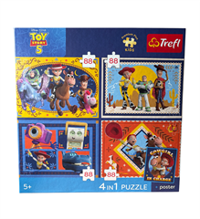 S.CENA Puzzle -   4x88   - TREFL PREMIUM PLUSKIDS - Czas zabawek / Toy Story FSC Mix 70 #37;