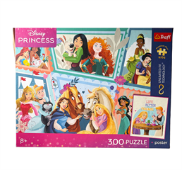 S.CENA Puzzle -   300 UFT   - TREFL PREMIUMPLUSKIDS - Cudowny bal / Disney Princess FSC Mix 70 #37;