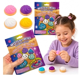 PROM Zabawka antystresowa Gniotek pierożekC dumpling 4szt w saszetce 24szt w displayu