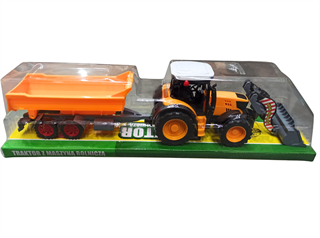 TRAKTOR Z PRZYCZEPĄ