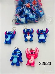 Brelok gniotek squishy stworek niebieski lub różowy 32523