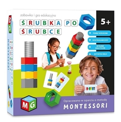 -ŚRUBKA PO ŚRUBCE - MONTESSORI GRA I ZABAWKA EDUKACYJNA 5904492130021
